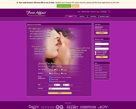 FirstAffair.com Logo