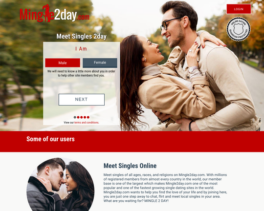 Mingle2day.com Logo